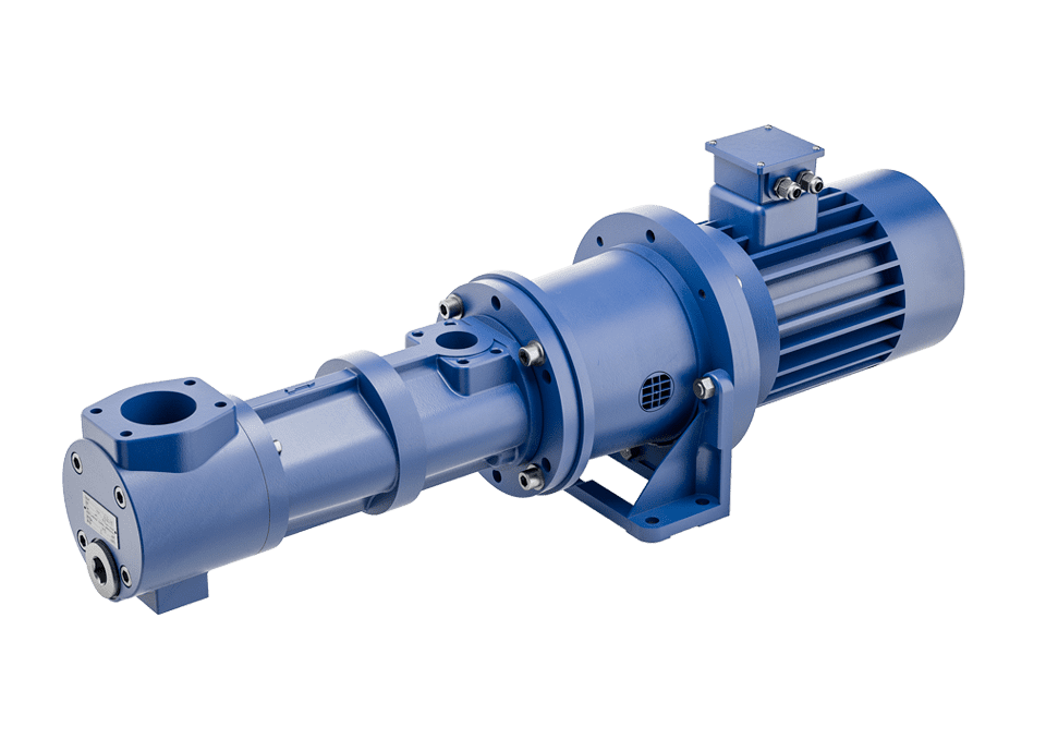 Screw pumps with coupling